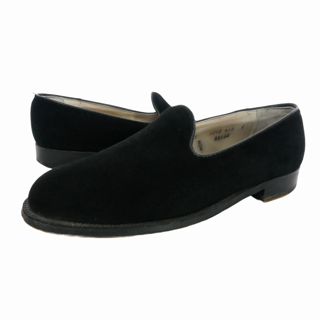 Alden 88122 Black Suede Slip-On Loafer