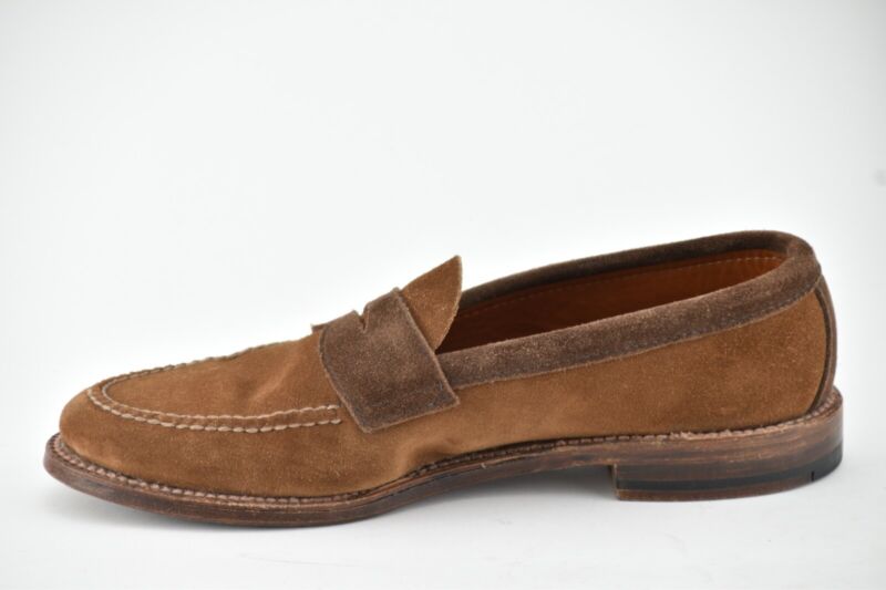 Alden D0217 Snuff and Brown Suede LHS / Penny Loafer | Alden Model