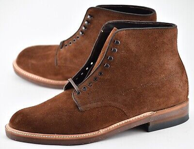 Alden D2808H Tobacco Reverse Chamois Plain Toe Boot