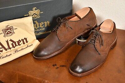 Alden 26355F Tobacco Reverse Chamois Plain Toe Dover