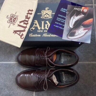 Alden 5366 Color 8 Shell Cordovan Plain Toe Dover