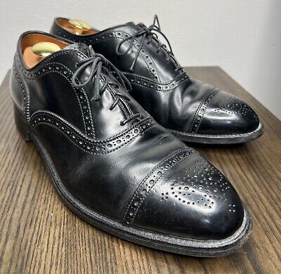 Alden 9841 Black Shell Cordovan Medallion Tip Bal