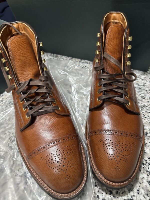 Alden D0832HC Tan Alpine Grain Perforated Cap Toe Boot | Alden