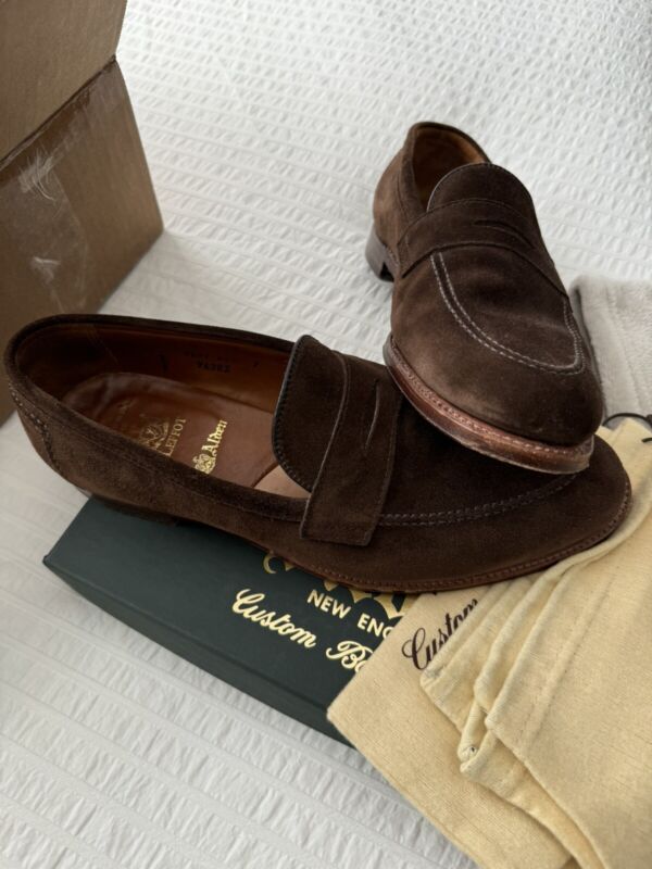 Alden 96382 Humus Suede LHS / Penny Loafer | Alden Model Project