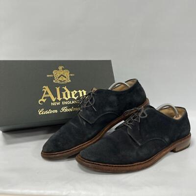 Alden 29321F Navy Suede Plain Toe Dover