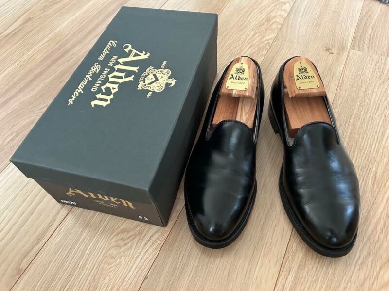 Alden 88173 Black Calfskin Slip-On Loafer | Alden Model Project