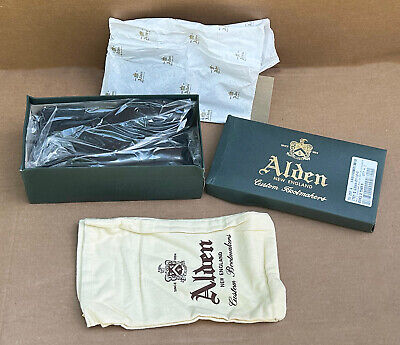 Alden 971R Black Calfskin Straight Tip Blucher