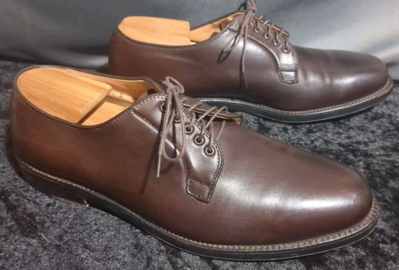 Alden Plain Toe Blucher - Brown CXL - Leffot