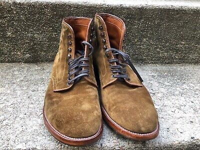 Alden D5819H Snuff Suede Plain Toe Boot