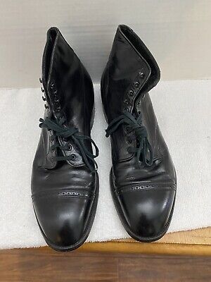 Alden 569 Black Kidskin Perforated Cap Toe Boot