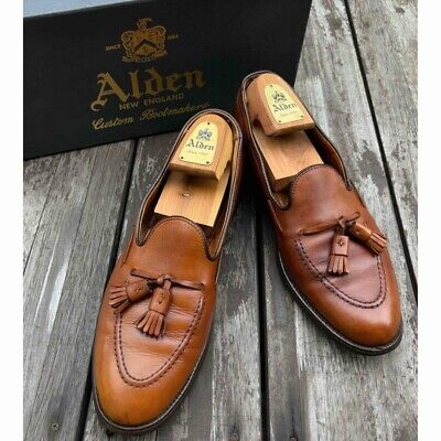 Alden 3696F Cognac Calfskin Tassel Loafer