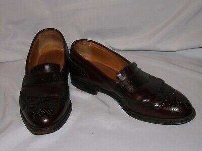 Alden 6573 Burgundy Calfskin Wing Tip Loafer