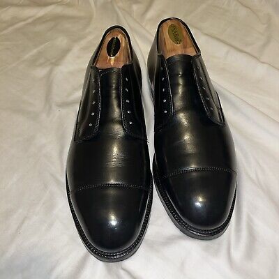 Alden 1115 Black Calfskin Straight Tip Blucher