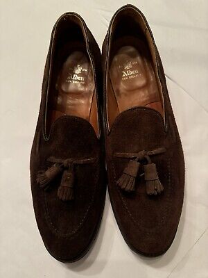 Alden 3697F Mocha Kid Suede Tassel Loafer