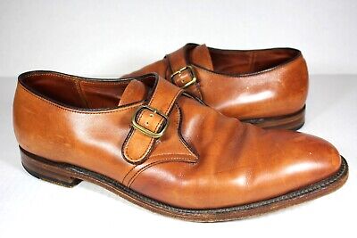 Alden 1576 Burnished Dark Tan Calfskin Monk Strap