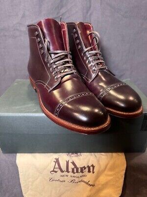 Alden D0815H Color 8 Shell Cordovan Perforated Cap Toe Boot