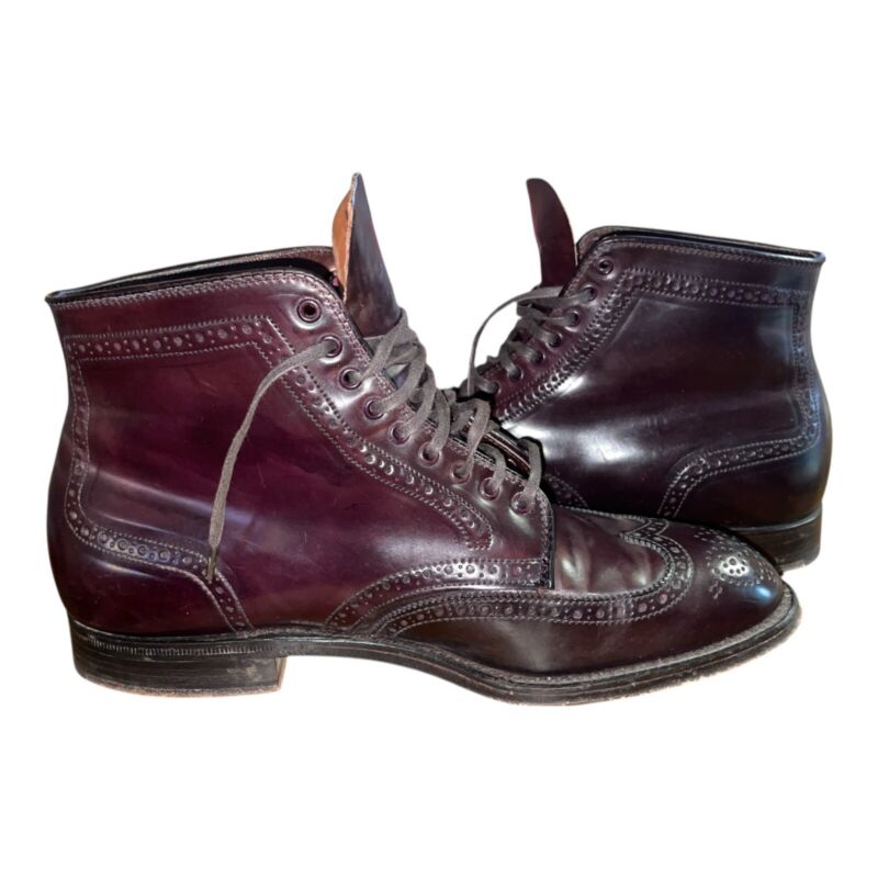 Alden 4480 Color 8 Shell Cordovan Wing Tip Boot | Alden