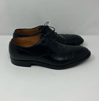 Alden 0901 Black Calfskin Perforated Straight Tip Bal