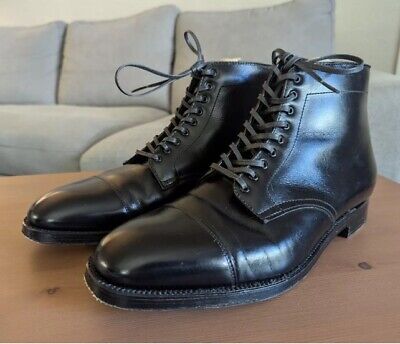 靴 w/BOX Alden 3917 Black Straight Tip Boot 3917 Straight Tip Boot (Black Calfskin) – The Alden Shop