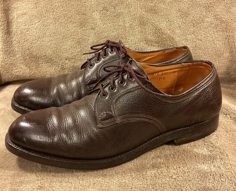 alden 新品　us7 45067 Alden 767 Burgundy Antiqued Calf Apron Toe Blucher | Alden