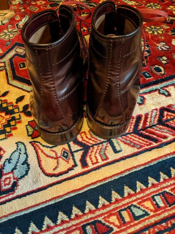 v*h様 新品未使用 ALDEN 4600H 8HD PLANE TOE Alden 4600H Color 8 Shell Cordovan Plain Toe Boot | Alden