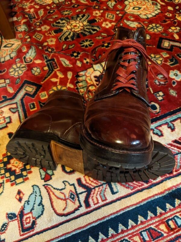 新品未使用 ALDEN 4600H 8HD PLANE TOE Alden 4600H Color 8 Shell Cordovan Plain Toe Boot | Alden