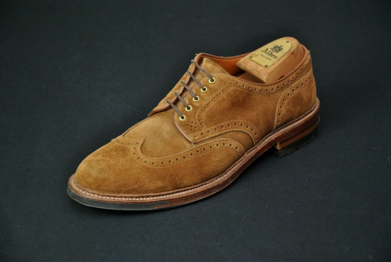 Alden 20463C Snuff Suede Short Wing Tip Blucher | Alden Model Project