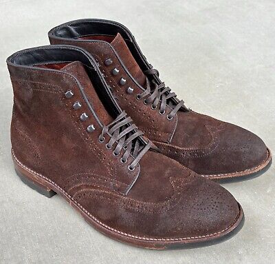 Alden D5829HC Tobacco Reverse Chamois Wing Tip Boot