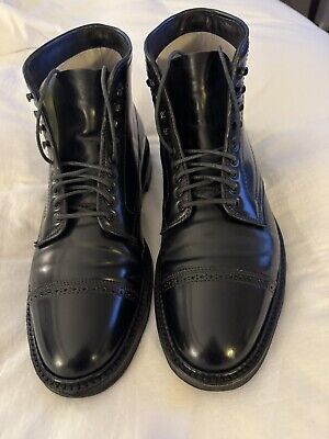 Alden D7843HC Black Shell Cordovan Perforated Cap Toe Boot