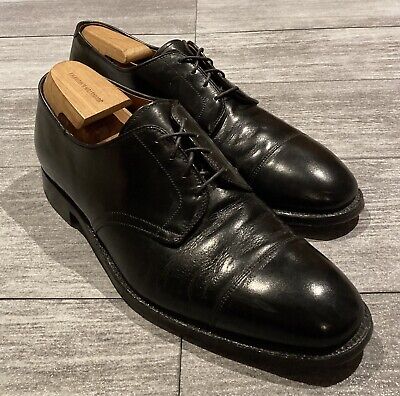 Alden 2837 Black Calfskin Straight Tip Blucher