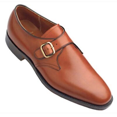 Alden 1576 Burnished Dark Tan Calfskin Monk Strap