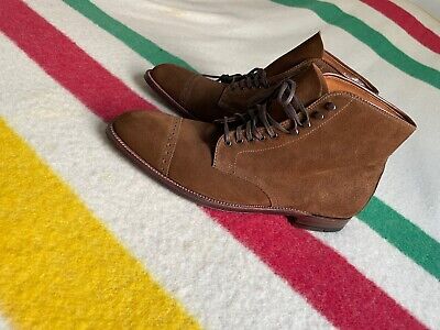 Alden 4491F Snuff Suede Perforated Cap Toe Boot