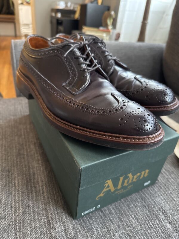 Alden D5512C Color 8 Shell Cordovan Long Wing Blucher | Alden