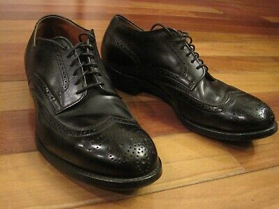 Alden 542 Black Calfskin Short Wing Tip Blucher