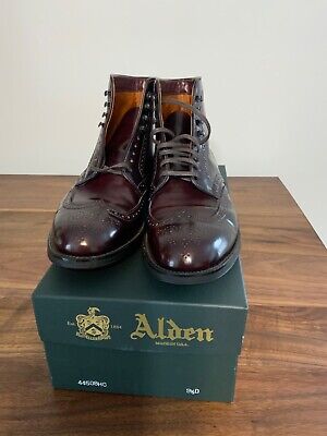 Alden 44508HC Color 8 Shell Cordovan Wing Tip Boot