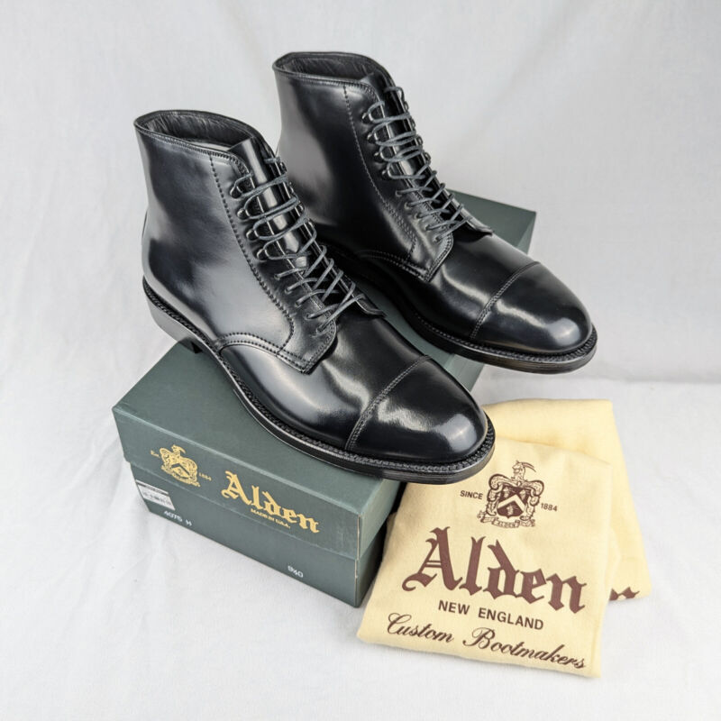 Alden 4075H Black Shell Cordovan Cap Toe Boot | Alden Model Project