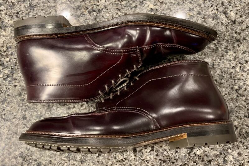 ALDEN 6アイレット　ミニタンカー　ブラウン　D9919C　8 1/2D オールデン 6アイレット・チャッカブーツ クロムエクセル