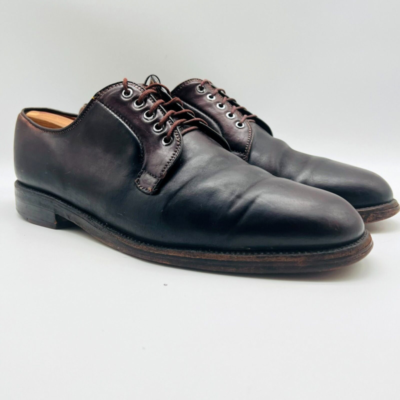 Alden A765 Color 8 Shell Cordovan Plain Toe Blucher | Alden Model 