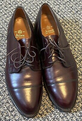 Alden 973R Burgundy Calfskin Straight Tip Blucher