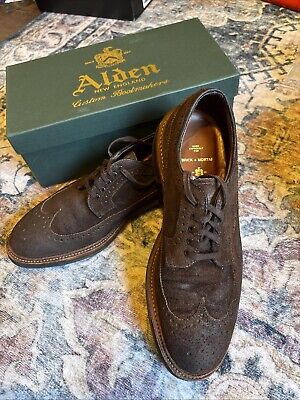 Alden D6501C Tobacco Reverse Chamois Long Wing Blucher