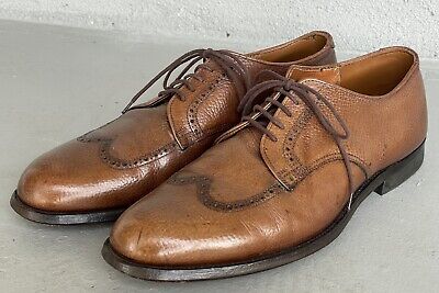 Alden 636 Cognac Scotch Grain Short Wing Tip Blucher