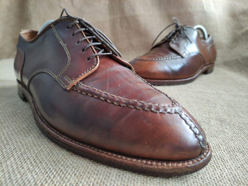【美品】Alden Whiskey Cordovan NST #2212 Alden 2212 Whiskey Shell Cordovan Norwegian Front Blucher