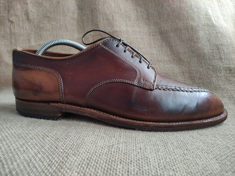 【美品】Alden Whiskey Cordovan NST #2212 Alden 2212 Whiskey Shell Cordovan Norwegian Front Blucher