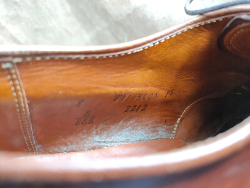 【美品】Alden Whiskey Cordovan NST #2212 Alden 2212 Whiskey Shell Cordovan Norwegian Front Blucher
