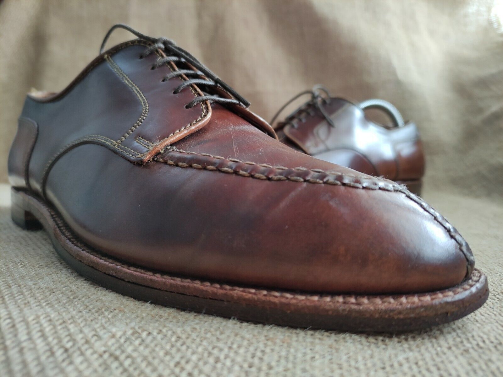 Alden 2212 Whiskey Shell Cordovan Norwegian Front Blucher