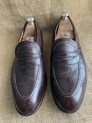 Alden 573 Burgundy Kidskin LHS / Penny Loafer