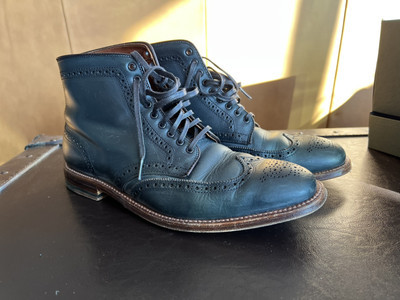 Alden D5809 Navy Chromexcel Wing Tip Boot