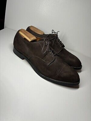 Alden 00064 Brown Suede Straight Tip Blucher