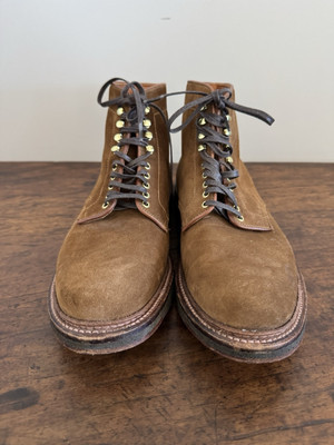 Alden 4511H Snuff Suede Plain Toe Boot