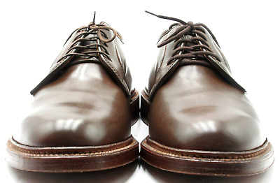 Alden 99026 Dark Brown Calfskin Plain Toe Blucher